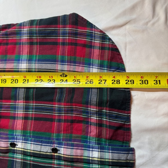 Lauren Ralph Lauren Plaid Shirt Crest Logo Women's Size XS Long Sleeve Button Up - Picture 6 of 7